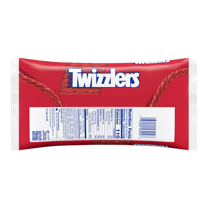 Image of TWIZZLERS Strawberry Twist 16oz Candy Bag Packaging