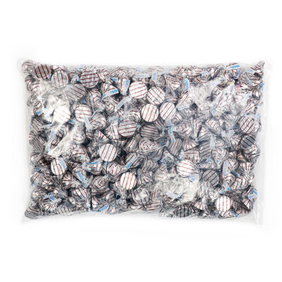 HERSHEY’S HUGS Milk Chocolate and White Creme Candy 3.75 lb Bulk Bag